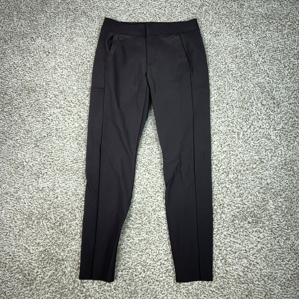 Athleta Pants Womens 4 Brown Stellar Trouser Ankle Slim Stretch Travel Work